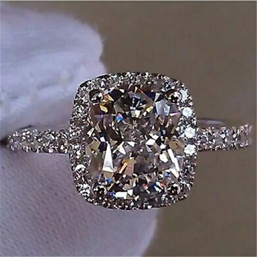 CZ Halo Ring - Picture 2 of 5